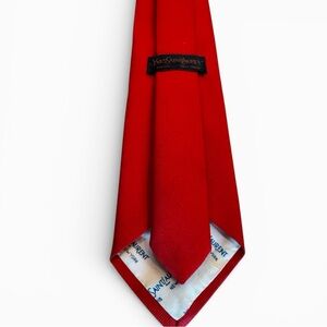 Yves Saint Laurent YSL Deep Red Tie
